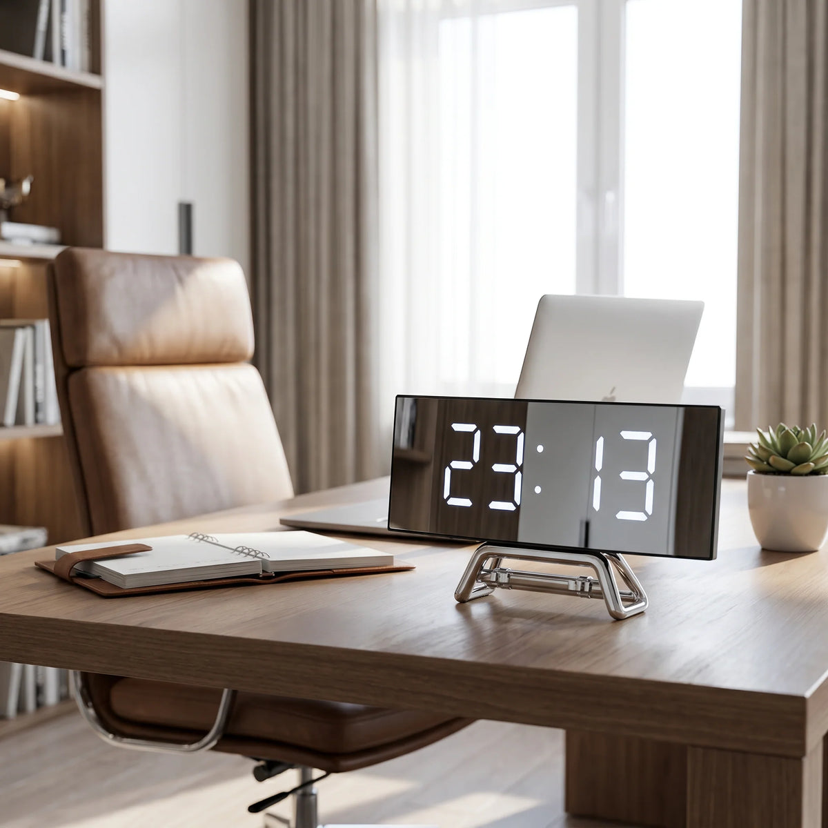 Arden Digital Alarm Clock | LED Display, Adjustable Brightness, USB-C Powered 2