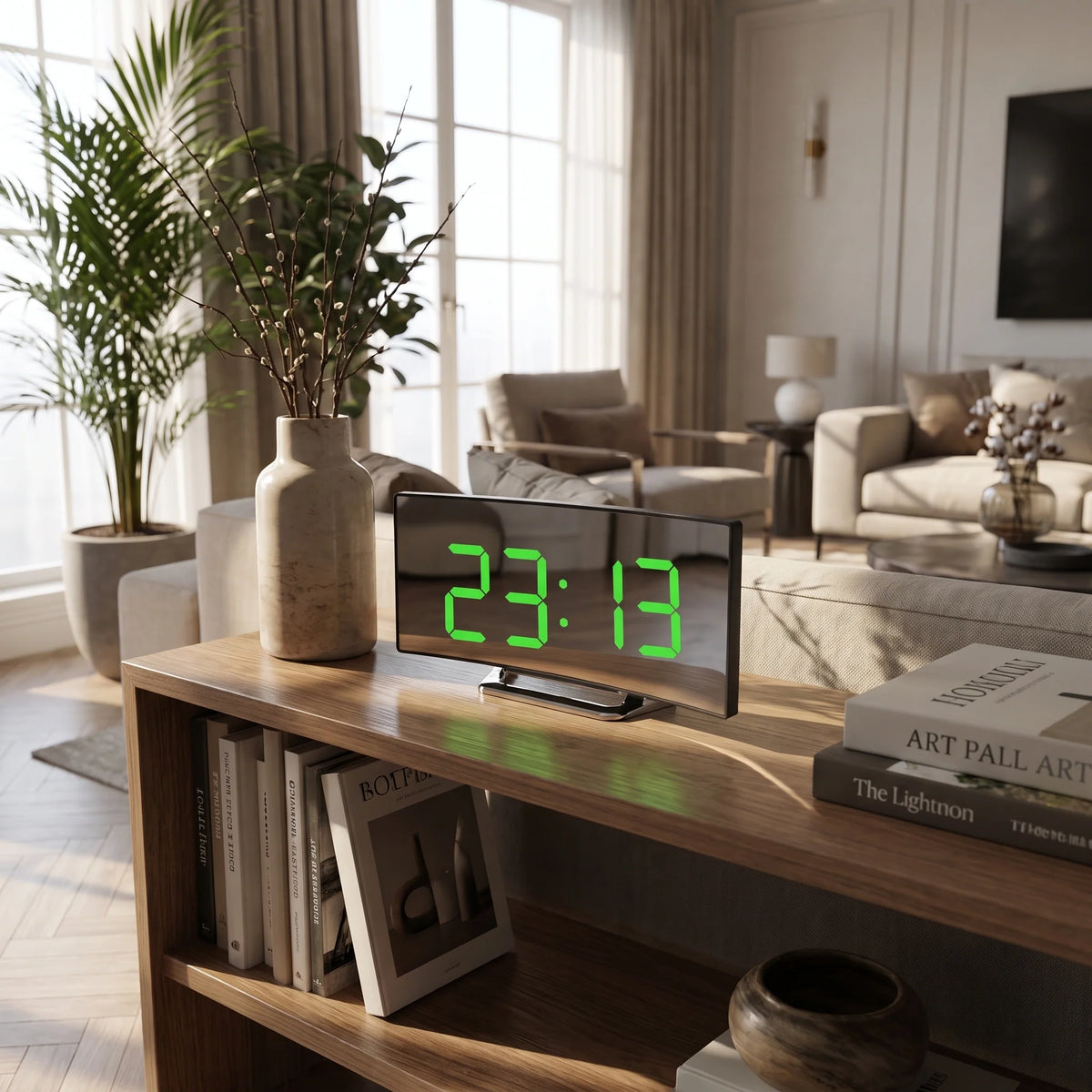 Arden Digital Alarm Clock | LED Display, Adjustable Brightness, USB-C Powered 3