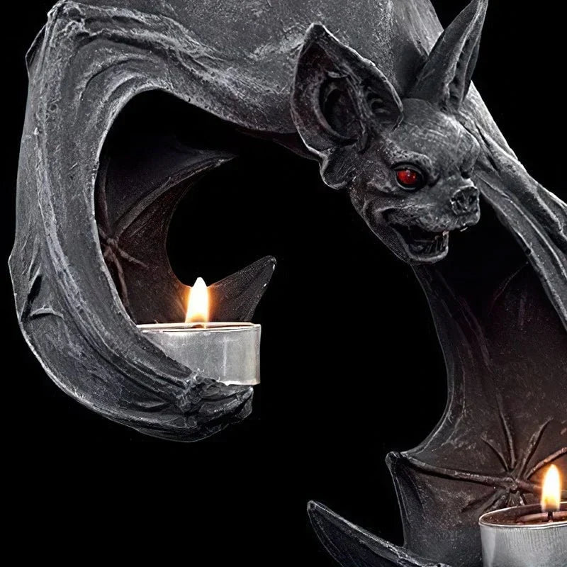 Bexley Tealight Holder | Wall-Mounted Bat Design for 2 Tealights 5