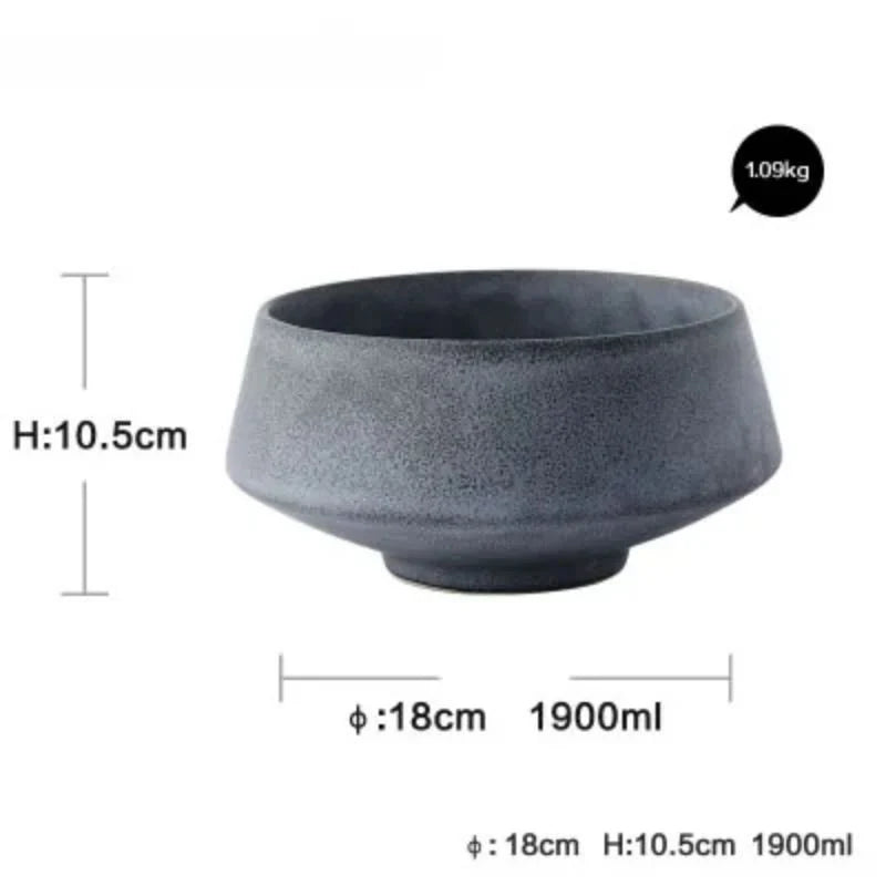 Blythe Stoneware Bowls | Chip-Resistant Matte Blue Porcelain Set 8