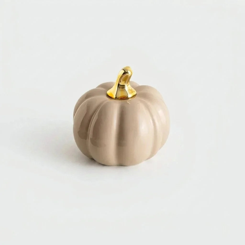 Cera Ceramic Pumpkin | Glazed Finish, Available in Small, Medium, Large 0