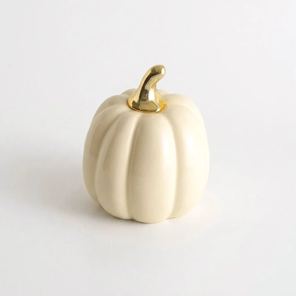 Cera Ceramic Pumpkin | Glazed Finish, Available in Small, Medium, Large 10