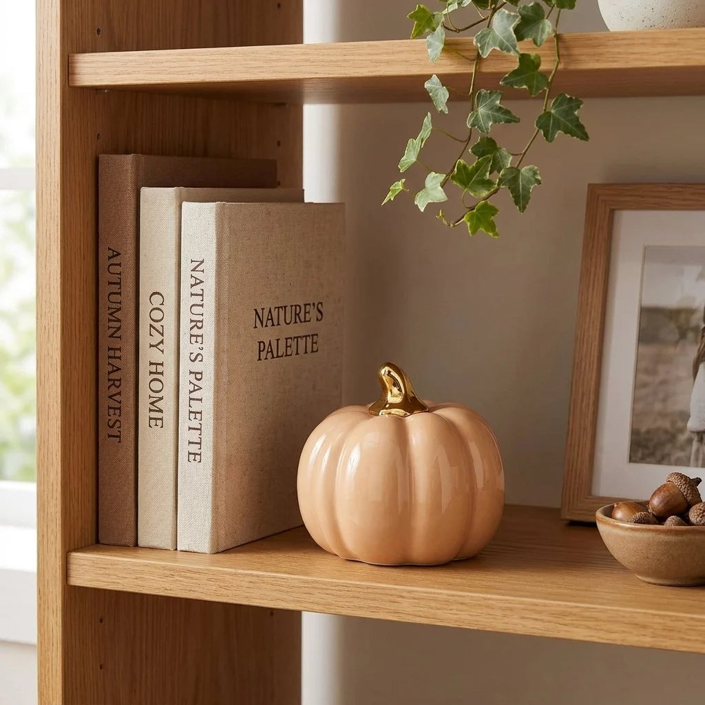 Cera Ceramic Pumpkin | Glazed Finish, Available in Small, Medium, Large 3