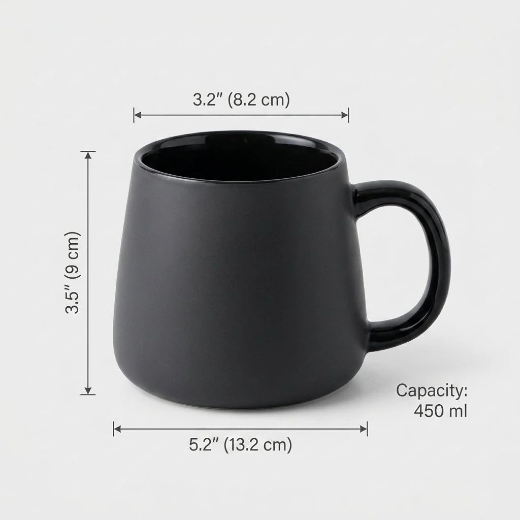 Cera Coffee Mug Set | Ceramic Porcelain with Gold Spoon and Wooden Coaster 8