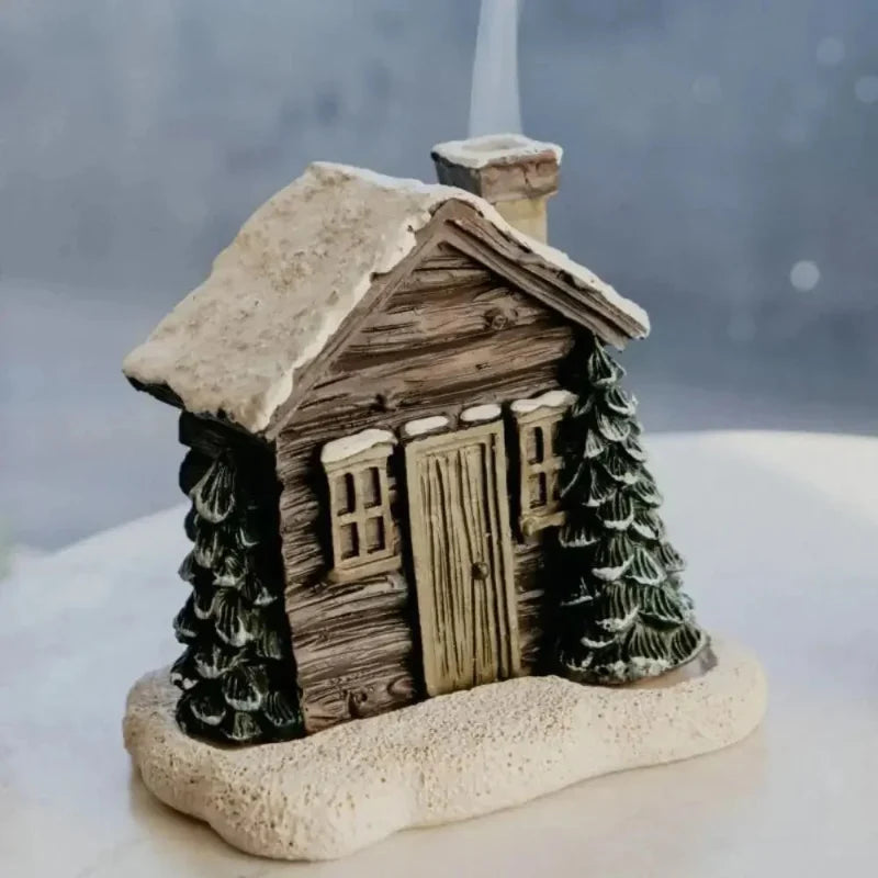Cove Incense Burner | Rustic Resin Log Cabin Design, Cone Compatible 2