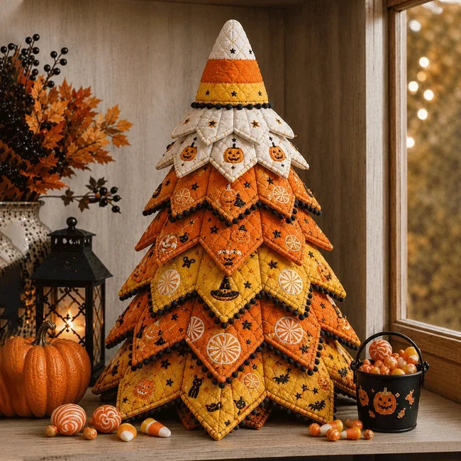 Cozmo Quilted Halloween Centerpiece | 3D Fabric Craft Kit, 30 cm Tall 13
