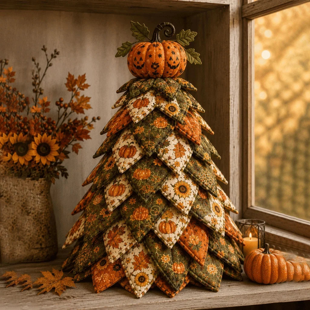 Cozmo Quilted Halloween Centerpiece | 3D Fabric Craft Kit, 30 cm Tall 14