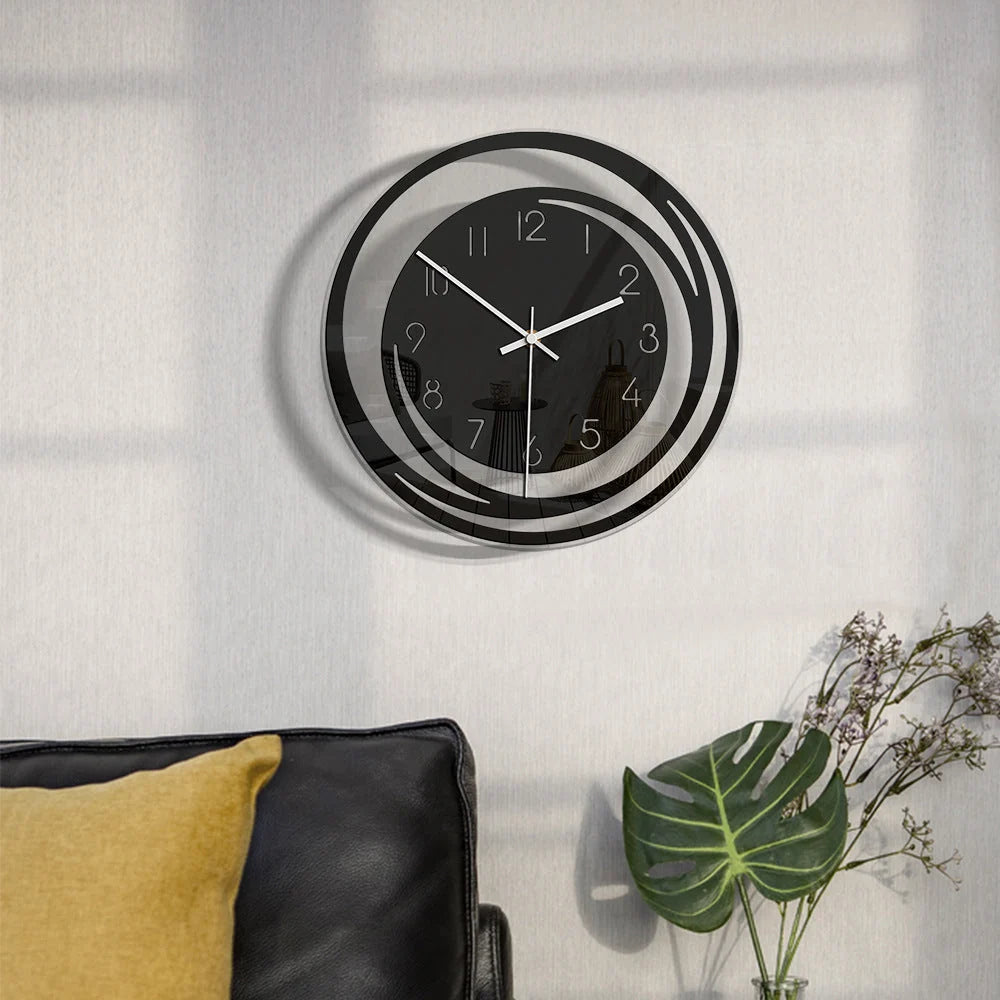 Elios Modern Wall Clock | Silent Sweep, Acrylic, 28cm 5
