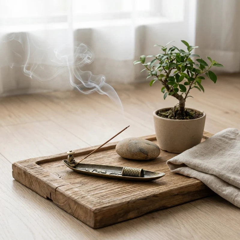 Faro Incense Burner | Alloy Metal Fishing Boat Design, Holds Incense Sticks and Palo Santo 6