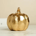 Gale Harvest Pumpkin | Gold Resin Autumn Decor, Lightweight for Easy Display 1