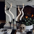 Gale Taper Candles | Handmade Ghost Design, 9 Inch Tall for Taper Holders 0