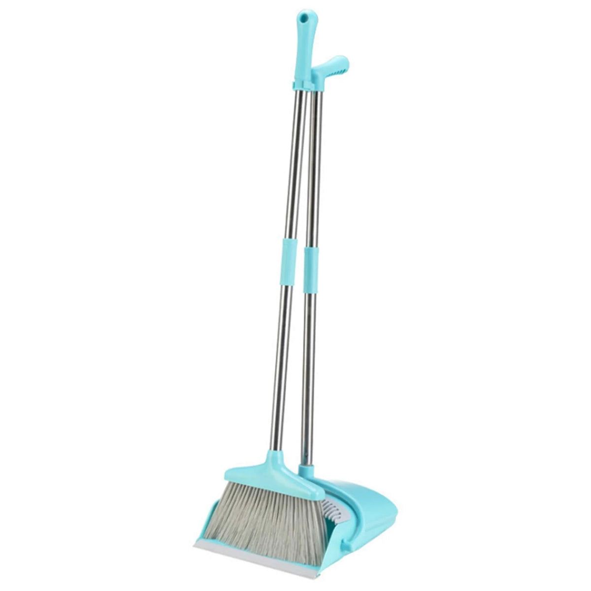 Gavix Broom and Dustpan Set | Upright Design, Self-Cleaning Teeth, Adjustable Handles 9