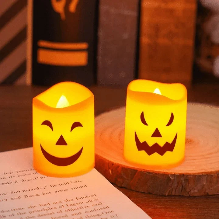 Ginger Lighted Pumpkins | Flameless LED, Battery Operated, Unique Carved Faces 7