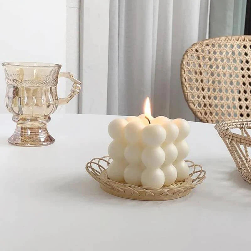 Gleam Aroma Cube Candle | Handmade Soy Wax, Decorative Design 5