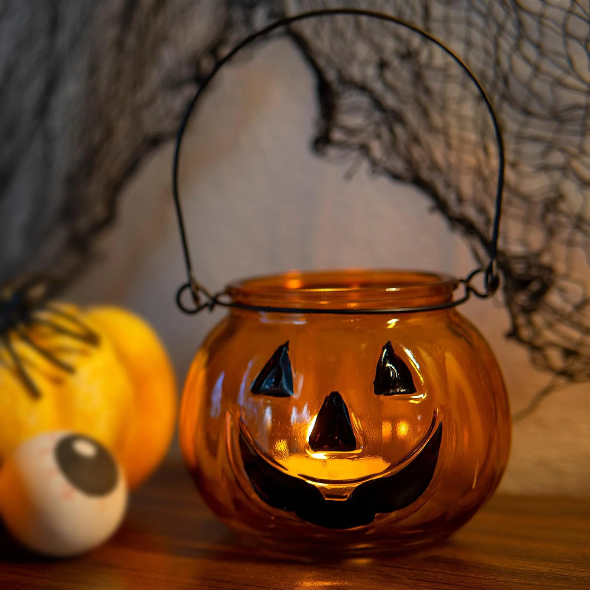Gleam Tealight Holder | Grimace Design, Orange Glass 0