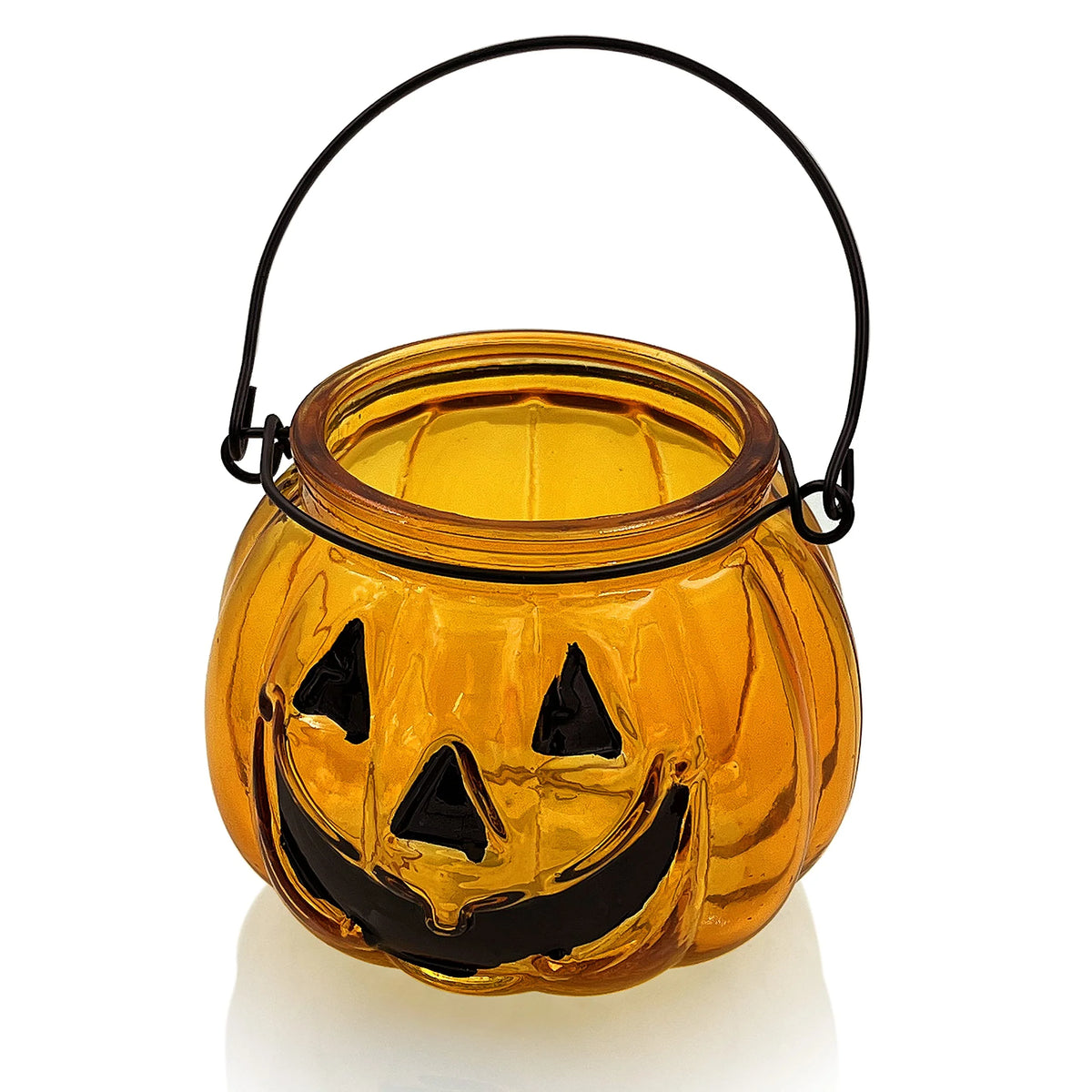 Gleam Tealight Holder | Grimace Design, Orange Glass 1
