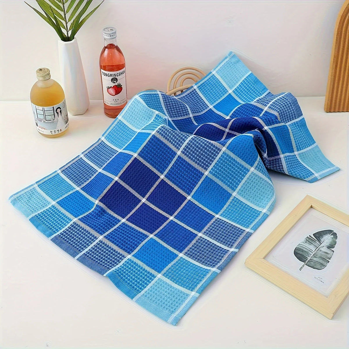 Gleama Kitchen Dish Cloths | Absorbent Cotton-Polyester, Multi-Color Set 0