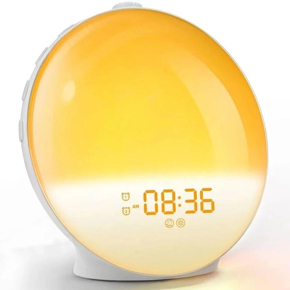 Gleamora Sunrise Alarm Clock | Light Simulation, FM Radio, Digital Display 0