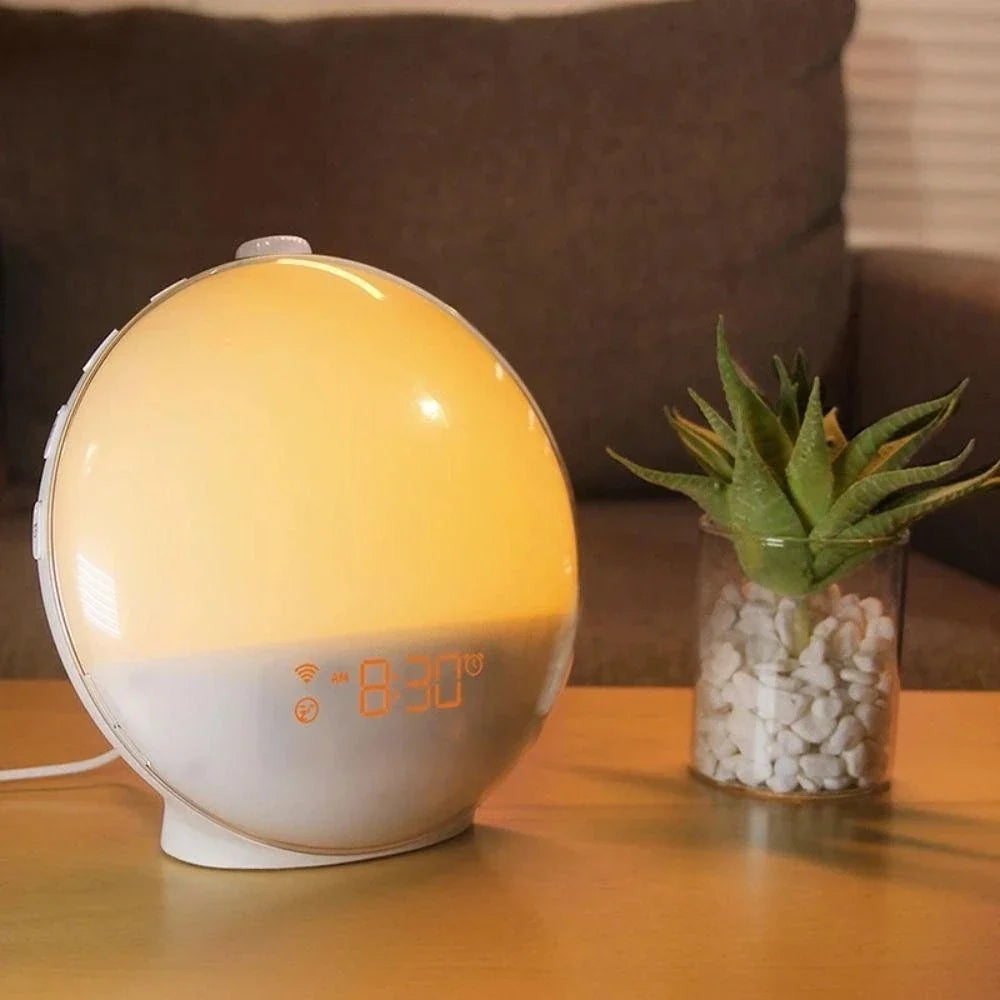 Gleamora Sunrise Alarm Clock | Light Simulation, FM Radio, Digital Display 4