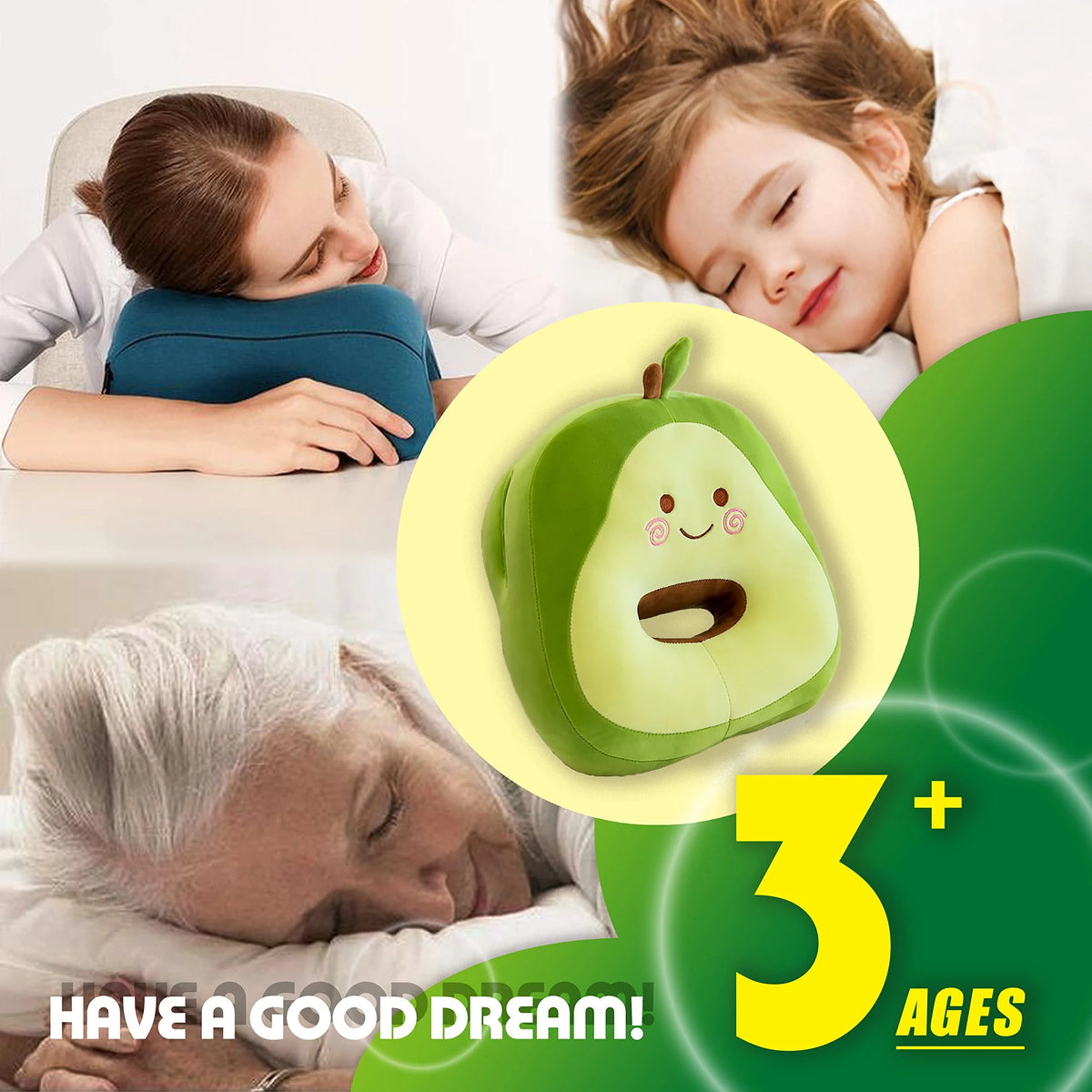 Gleemo Plush Nap Pillow | Hand Warmer, Cartoon Design 3