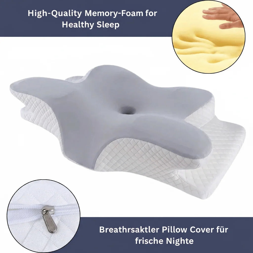 Glenna Orthopedic Pillow | Memory Foam, Best Pillow for Side Sleepers & Neck Pain 4