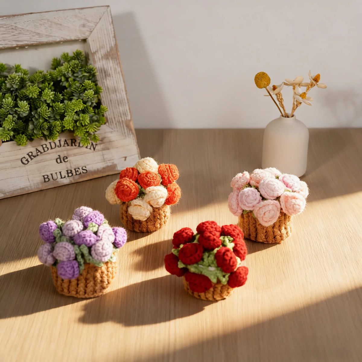 Glenna Rose Coaster Set | Crochet Floral Design, Table Mats and Coasters 4