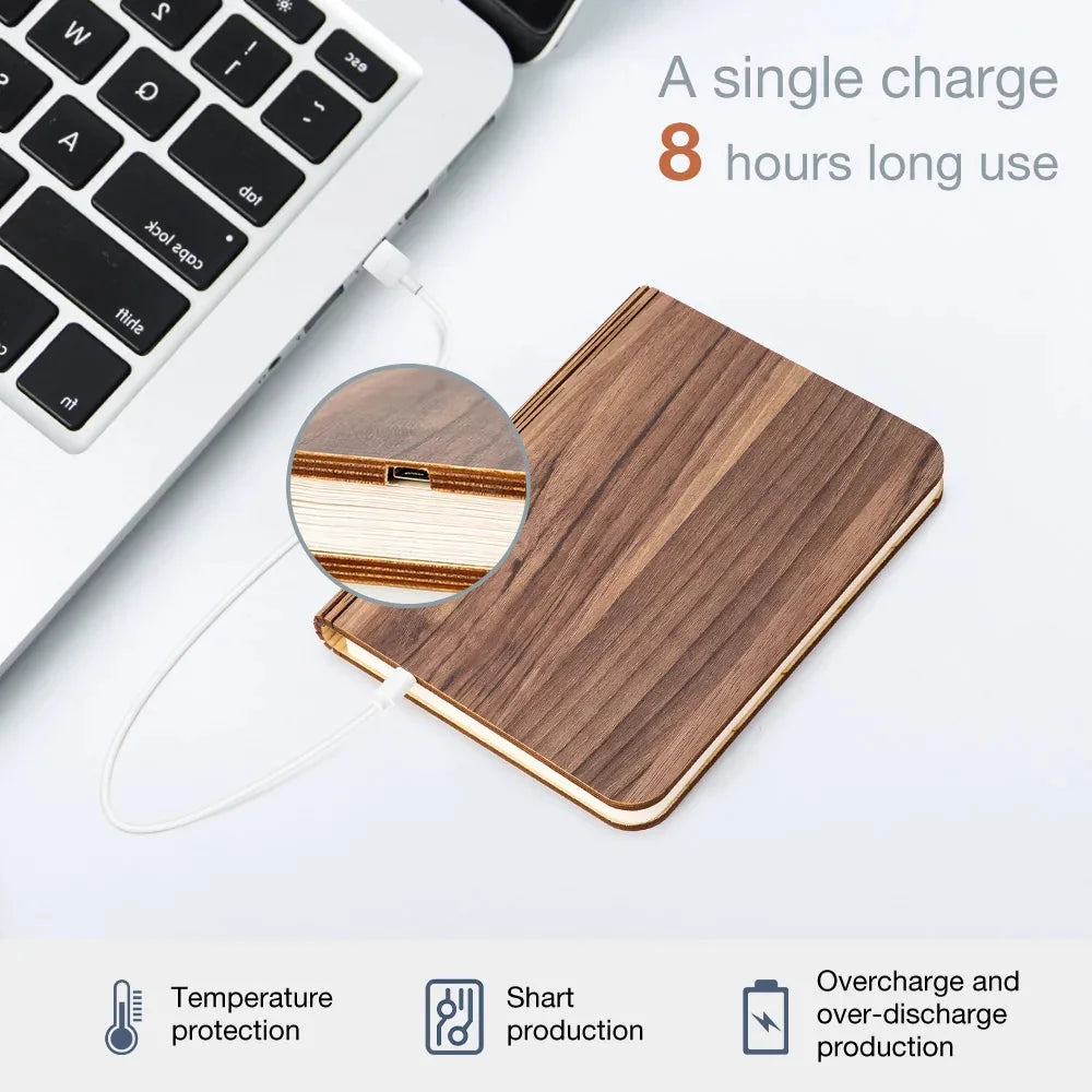Glenor Book Lamp | LED, USB Rechargeable, Foldable Design for Reading 5