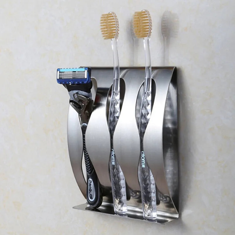 Glenor Toothbrush Holder | Wall Mounted, Stainless Steel Hook Design 3