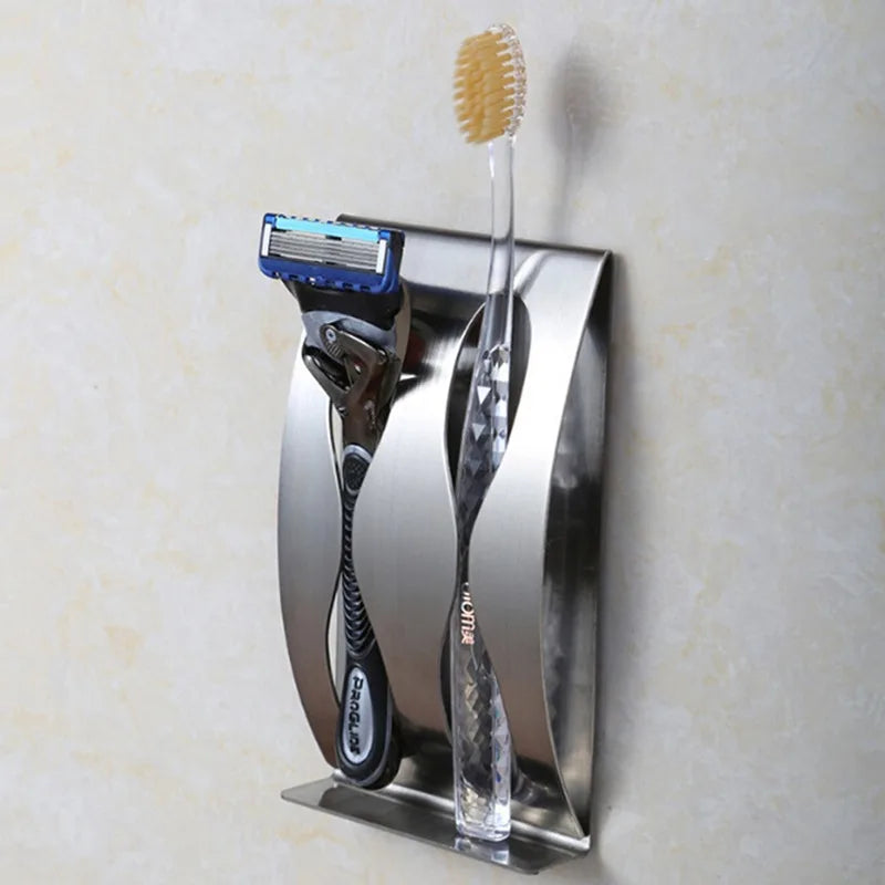 Glenor Toothbrush Holder | Wall Mounted, Stainless Steel Hook Design 4