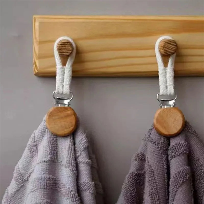 Glenor Towel Clips Set | Cotton Loop, Stainless Steel Hook 5