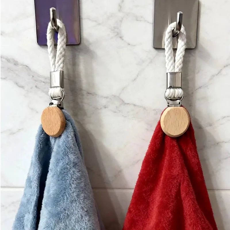 Glenor Towel Clips Set | Cotton Loop, Stainless Steel Hook 6