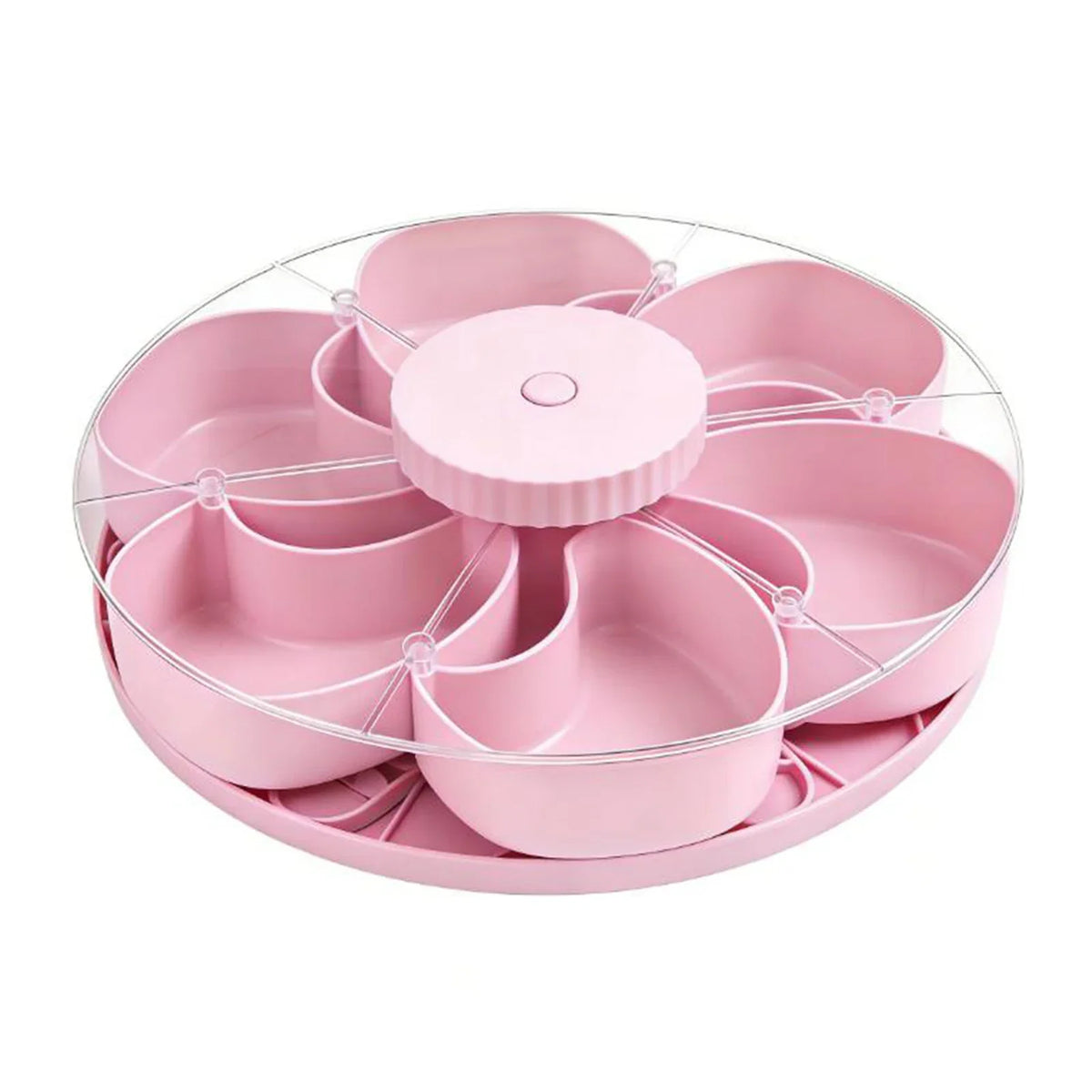 Glenora Snack Tray | Rotating, Divided Compartments, Lightweight Plastic 8