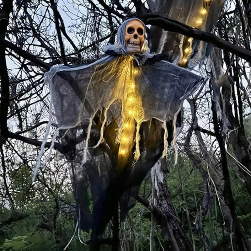 GlimmerHaunt Skeleton Ghost | LED Lighted Halloween Decoration, Indoor/Outdoor Use 1