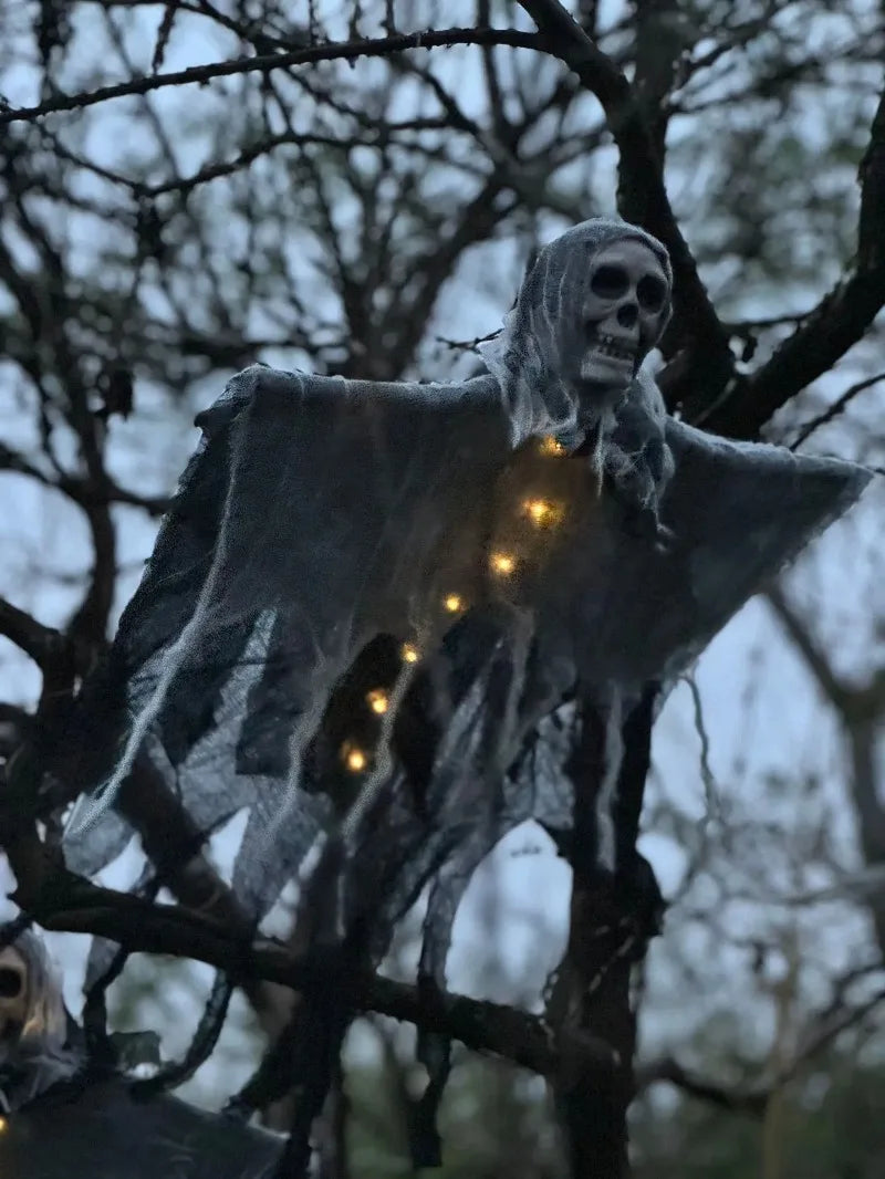 GlimmerHaunt Skeleton Ghost | LED Lighted Halloween Decoration, Indoor/Outdoor Use 8