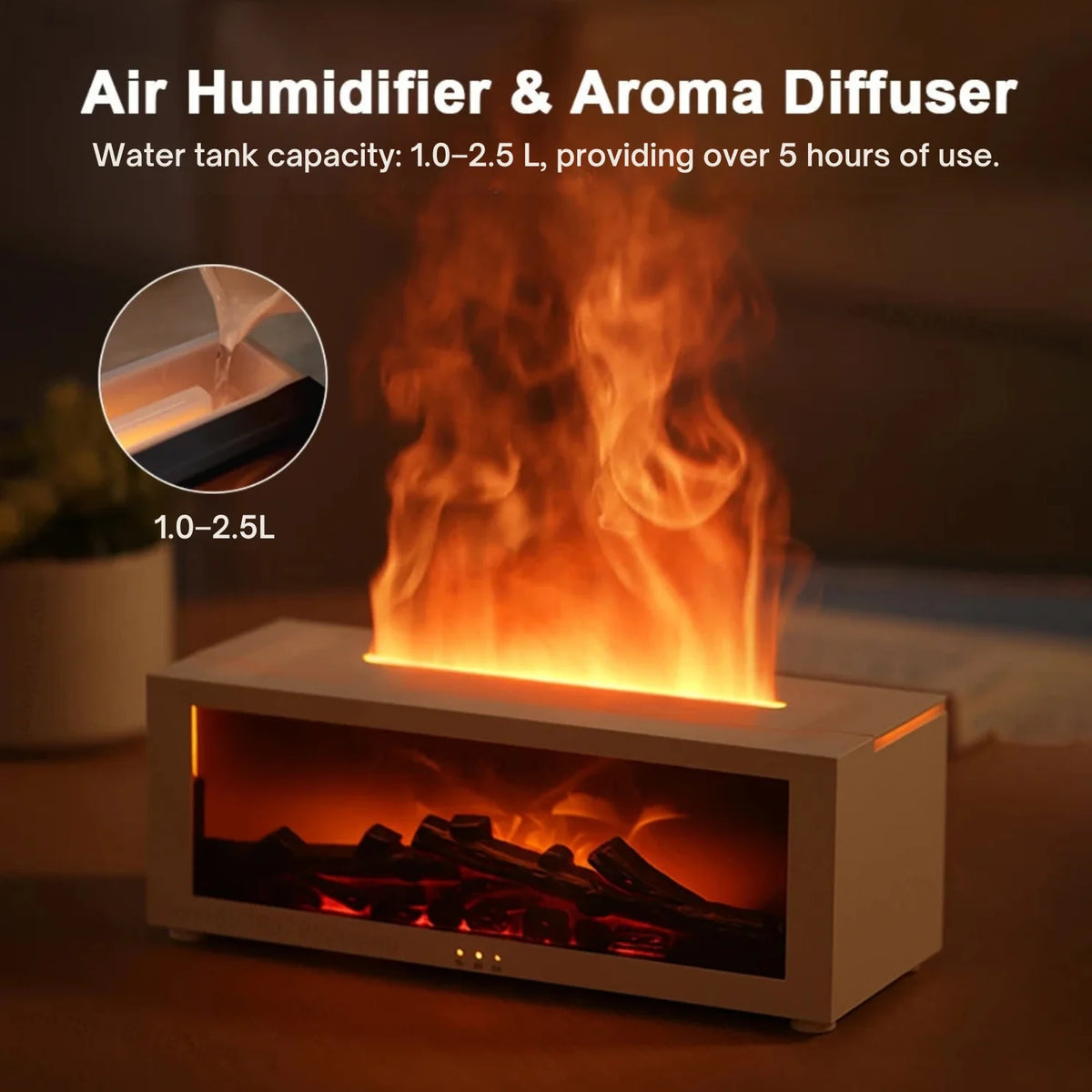 Glimmer Aroma Diffuser | Remote Control, RGB Lighting, Electric for Essential Oils 3