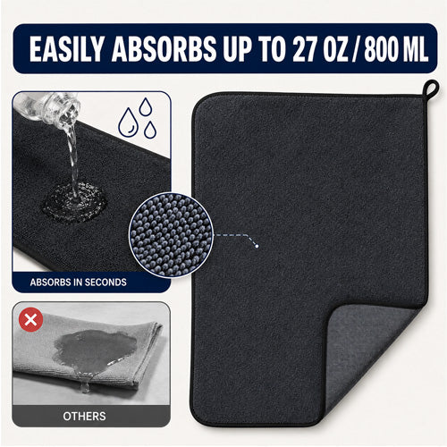 Glimmer Drying Towel Set | Ultra Absorbent Microfiber, Quick Dry, 4 Pieces 1