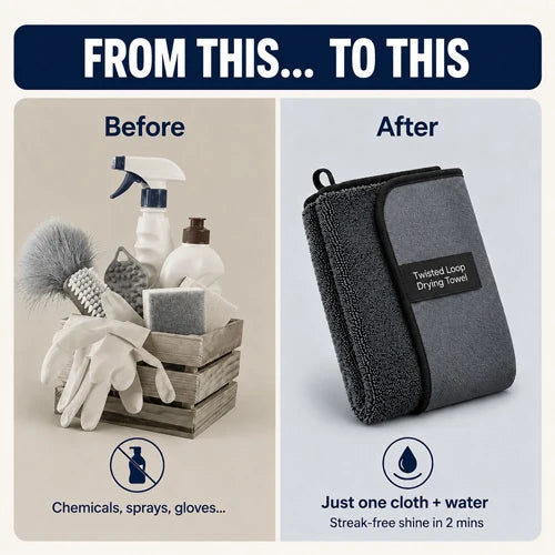 Glimmer Drying Towel Set | Ultra Absorbent Microfiber, Quick Dry, 4 Pieces 3