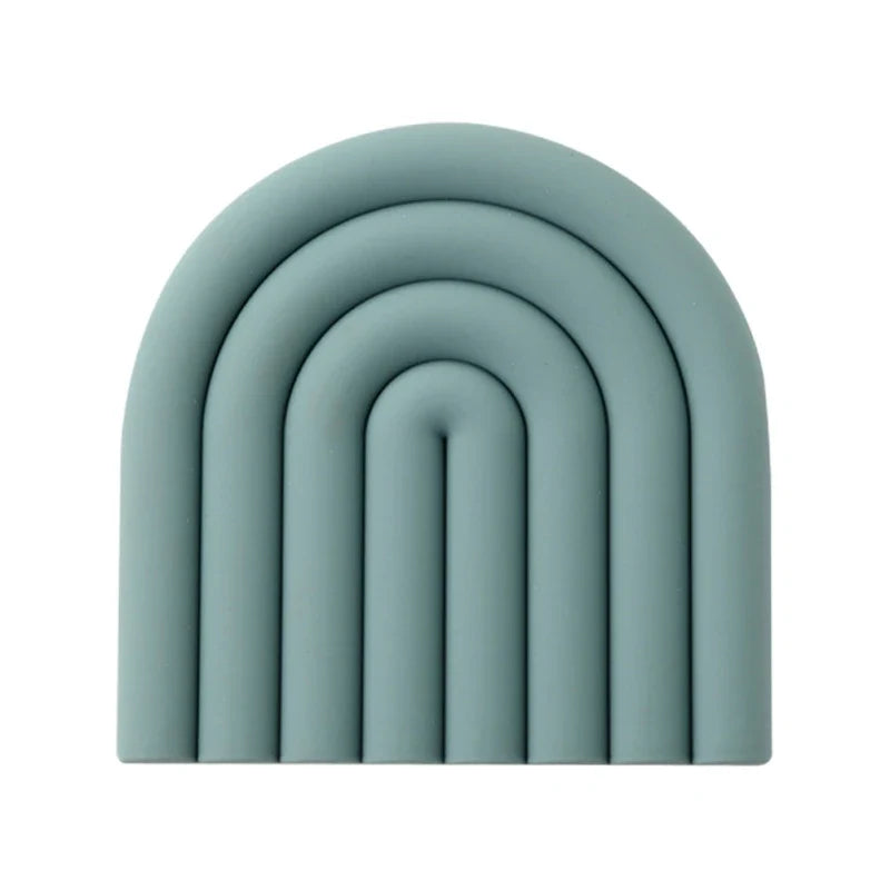Glimmer Rainbow Trivets | Heat Resistant, Non-Slip Silicone Set of 2 9