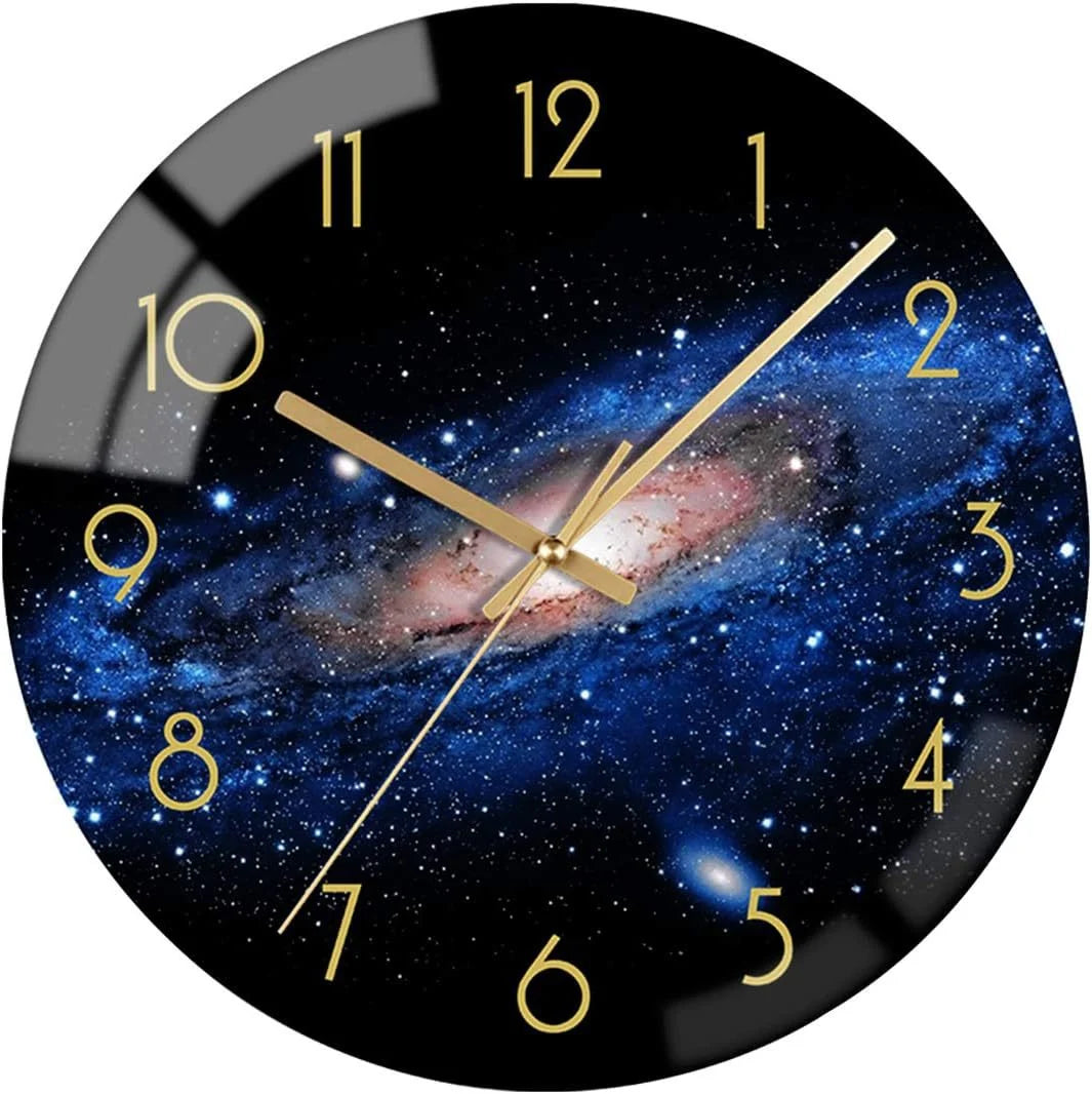 Glint Modern Wall Clock | Artistic 12-Inch Design, Battery Operated 1