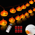 Lumo Pumpkin String Lights | 40 LEDs, 6.1m Outdoor Party Lights 0