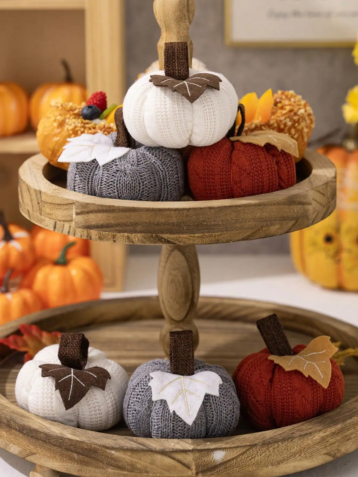 Luna Pumpkin Decoration | Knitted Textile Versatile Design 2