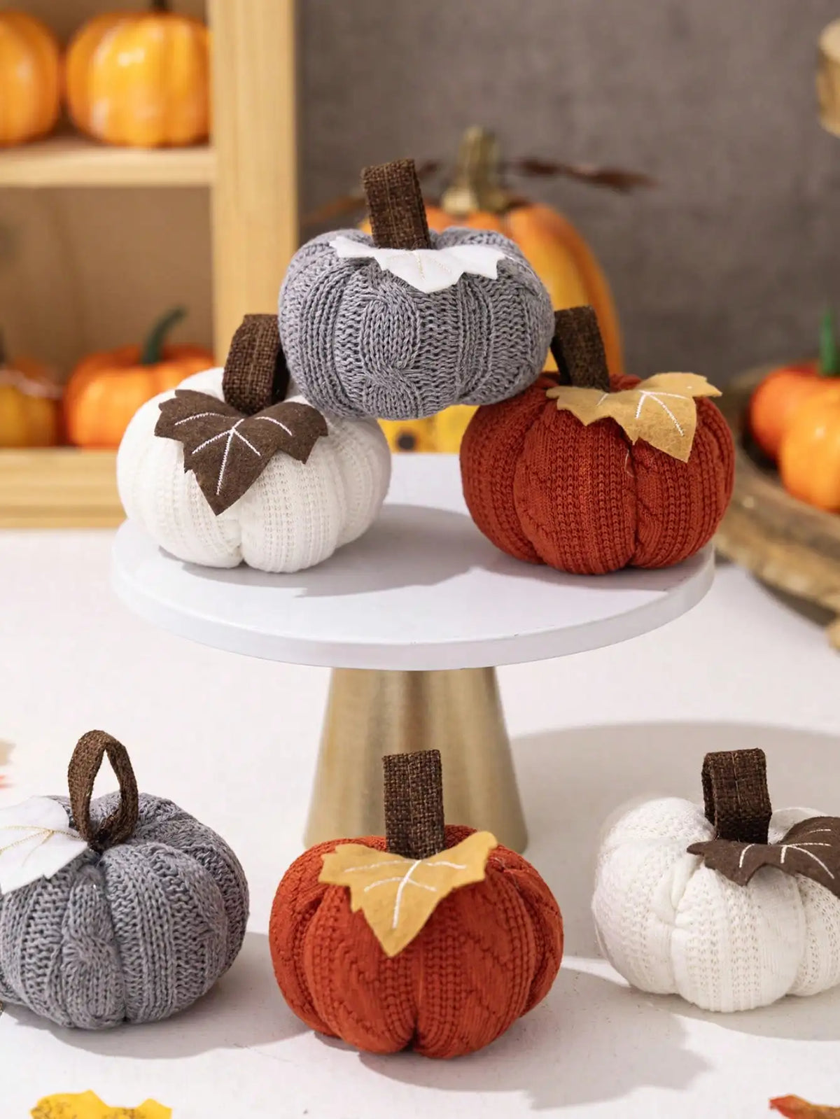 Luna Pumpkin Decoration | Knitted Textile Versatile Design 6