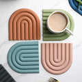 Mira Silicone Coasters for Drinks | Heat-Resistant, Non-Slip, 5.9-Inch Diameter 0