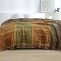Mira Throw Blanket | 100% Cotton, Multi-Colored Mandala Design 0