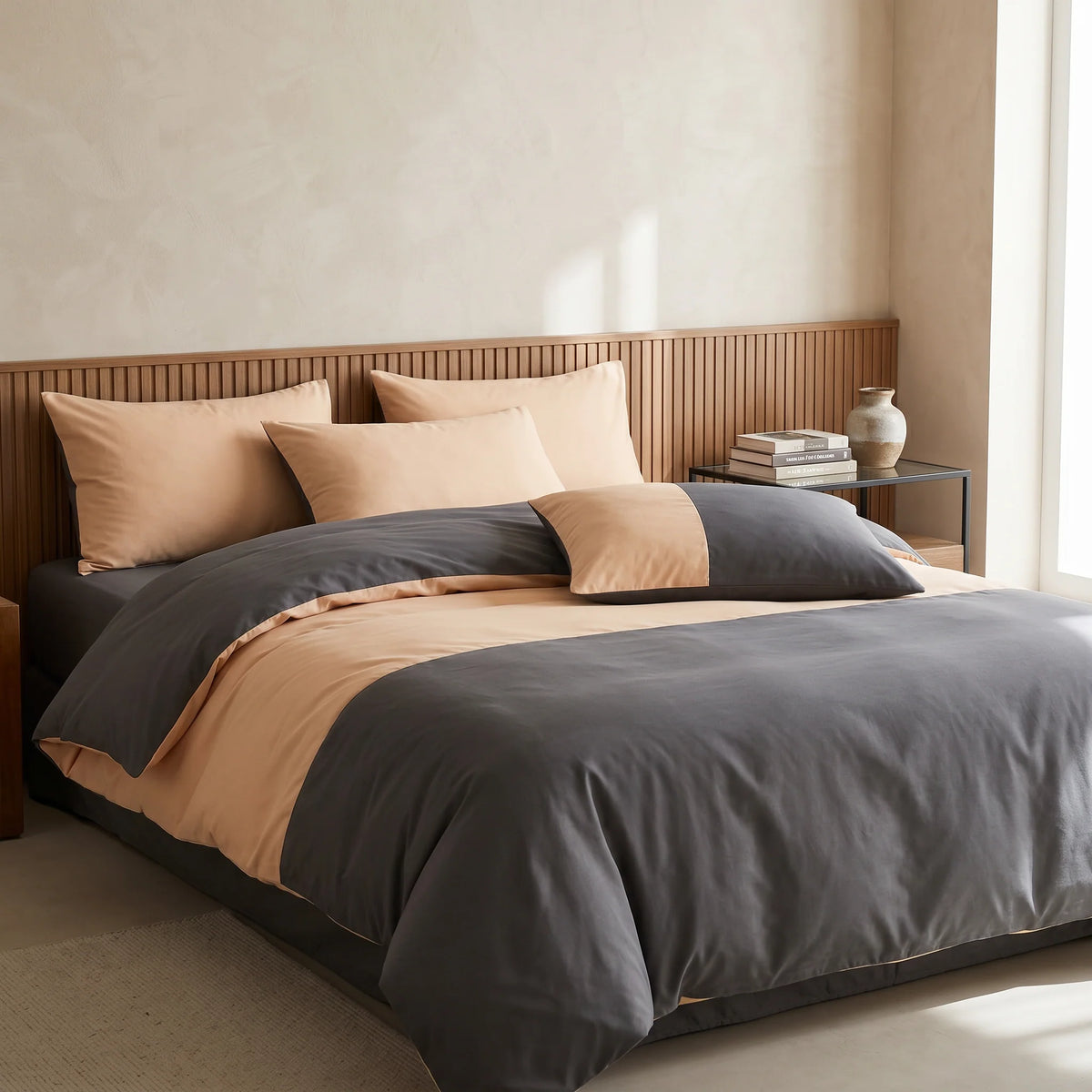 Nexa King Size Duvet Cover Set | Reversible 100% Cotton, Breathable Design 4