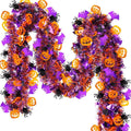Night Sparks Garland | Halloween Tinsel with Pumpkin, Spider, Bat, or Ghost Motifs 0