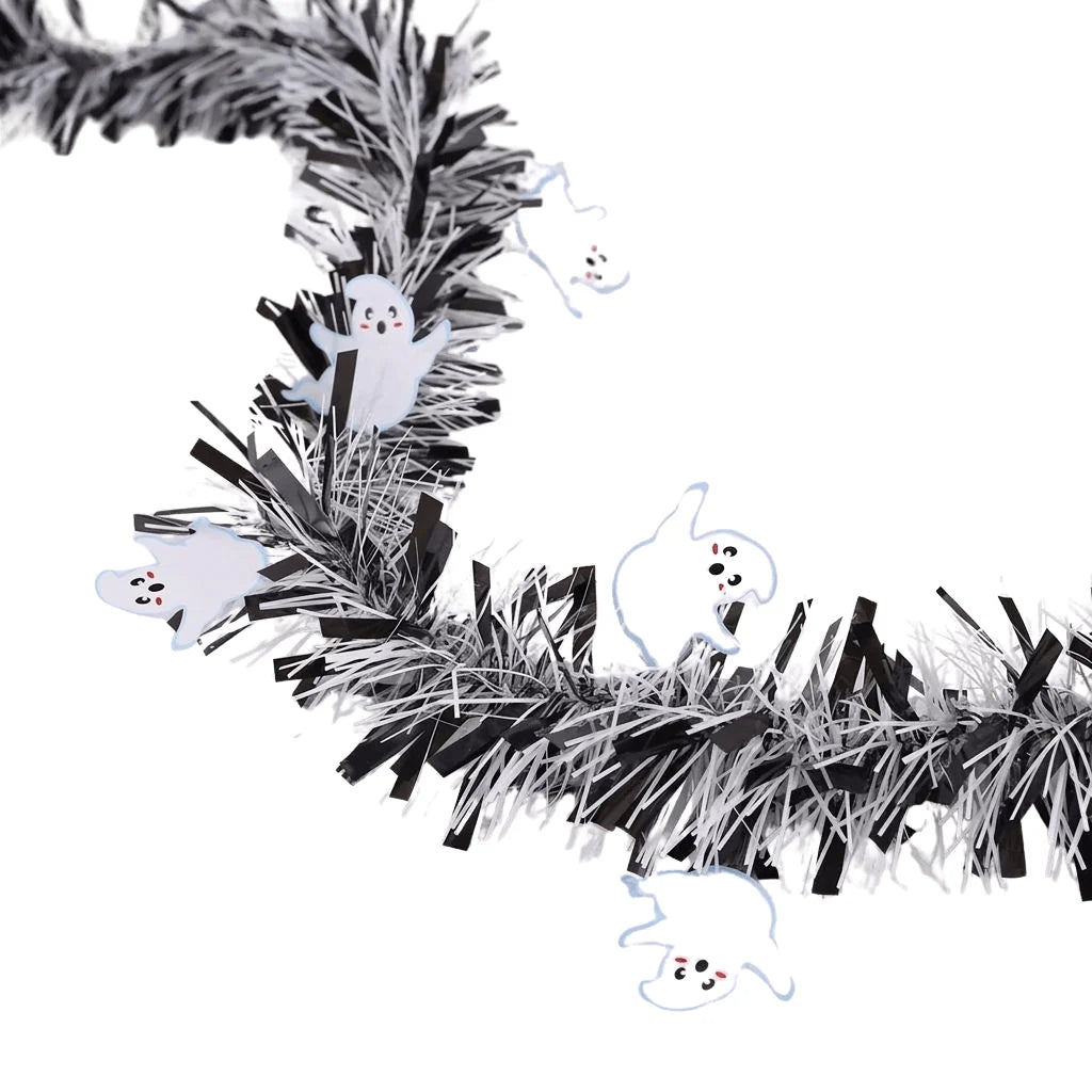 Night Sparks Garland | Halloween Tinsel with Pumpkin, Spider, Bat, or Ghost Motifs 9