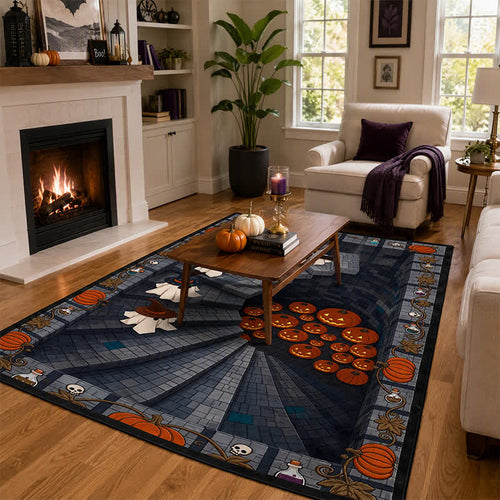 Oberon Ghost Area Rug | 3D Optical Illusion, Washable Polyester 1