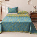 Oriana King Size Bedding Set | Reversible Cotton Floral Bedspread 0
