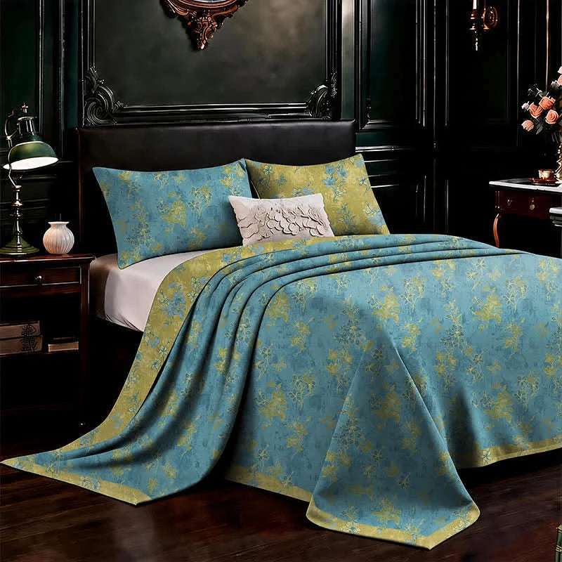 Oriana King Size Bedding Set | Reversible Cotton Floral Bedspread 2